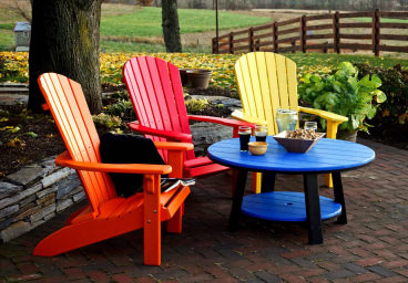 Casual Comfort Poly Adirondack Patio Chairs
