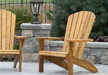 Leisure Lawn Traditional Amish Wooden Adirondack Chairs