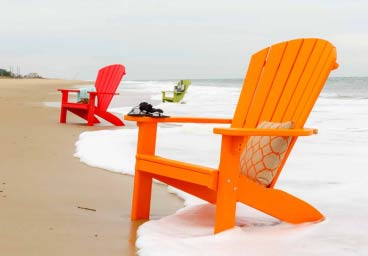 Finch Adirondack Chairs at the Beach